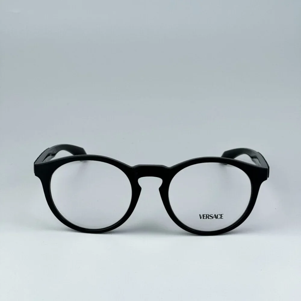 Versace VE3355U GB1 BRAND NEW Eyeglasses Black Oval Unisex